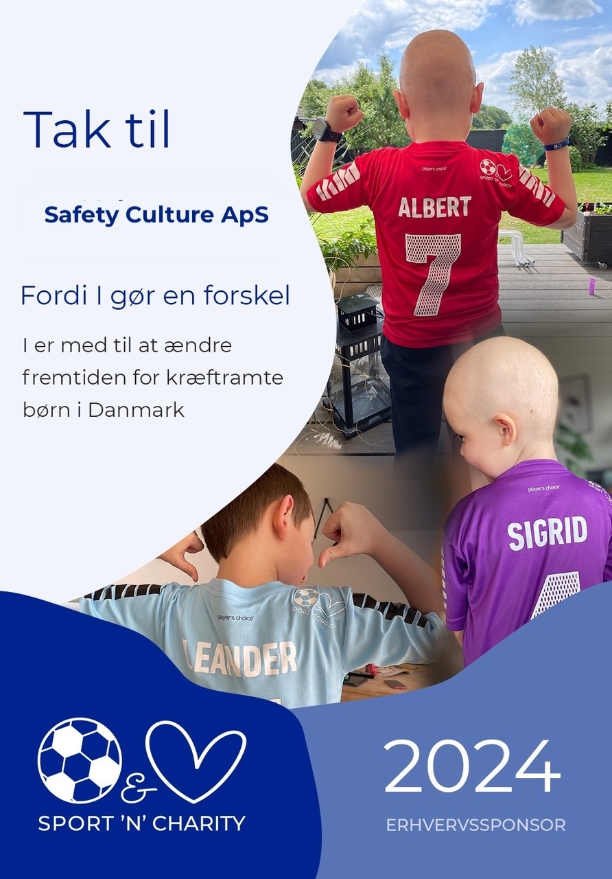 Sport and charity Safety Culture hjælper de kræftramte børn til et bedre liv igennem sport