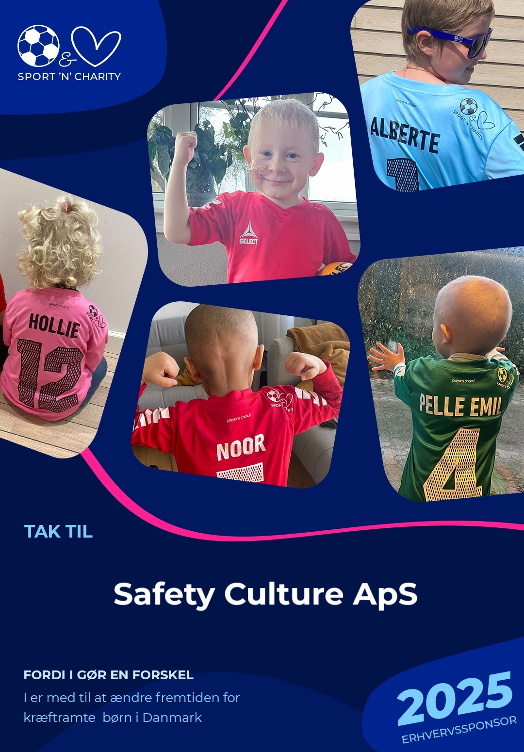 Sport and charity Safety Culture hjælper de kræftramte børn til et bedre liv igennem sport